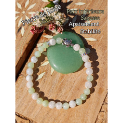 Bracelet Boules en Jade & Pierre de Lune