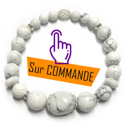 Bracelet en Howlite Vibrations Cristallines