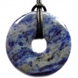 Pendentif Donut en Sodalite