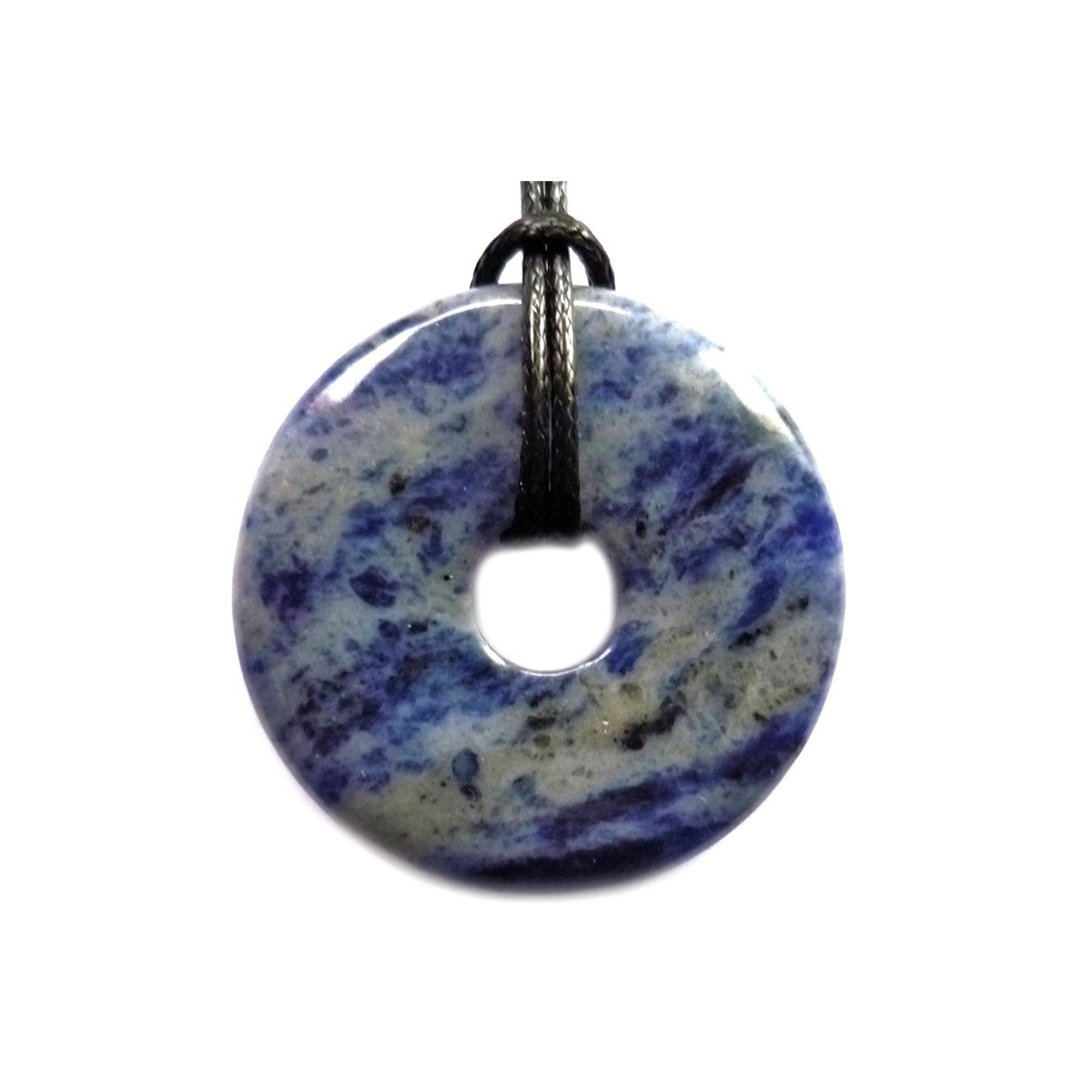 Pendentif Donut en Sodalite