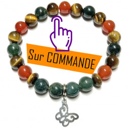 Bracelet Boules 3 Pierres Vibrations Cristallines