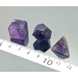 Solides de Platon en Améthyste