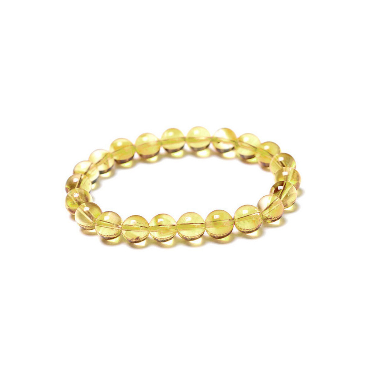 Bracelet Boules en Citrine