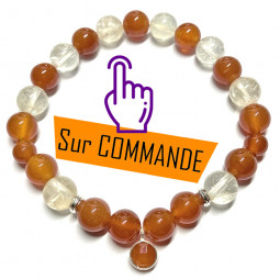 Bracelet en Cornaline & Citrine