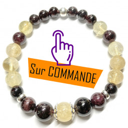 Bracelet Grenat & Citrine