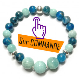 Bracelet en Amazonite & Apatite