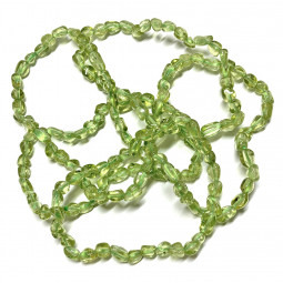 Bracelet Grains en Péridot