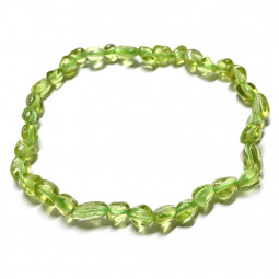 Bracelet Grains en Péridot