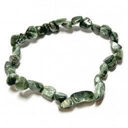 Bracelet Grains en Séraphinite