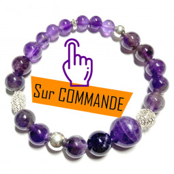 Bracelet en Améthyste Vibrations Cristallines