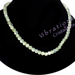 Collier Boules en Préhnite