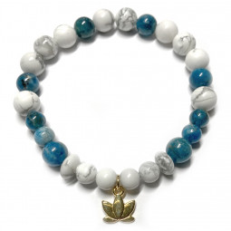 Bracelet Apatite & Howlite