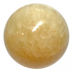 Sphère en Calcite Orange