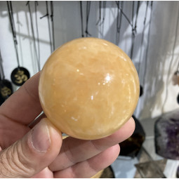 Sphère en Calcite Orange