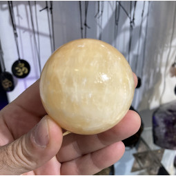 Sphère en Calcite Orange