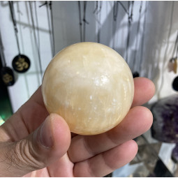 Sphère en Calcite Orange