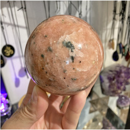 Sphère en Calcite Orange