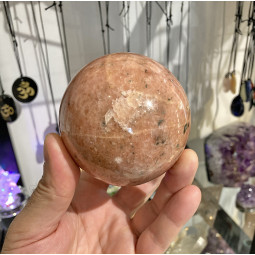 Sphère en Calcite Orange