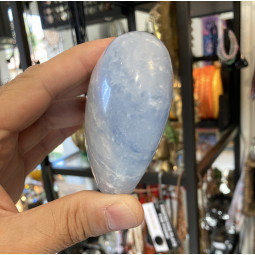 Coeur en Calcite Bleue
