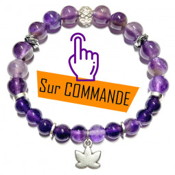 Bracelet en Améthyste Vibrations Cristallines