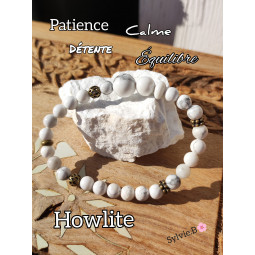 Bracelet Boules Création en Howlite