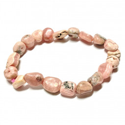 Bracelet Grains en Rhodochrosite