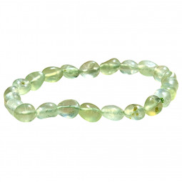 Bracelet Grains en Préhnite