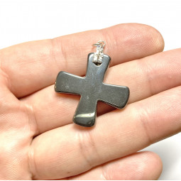 Pendentif Croix en Hématite