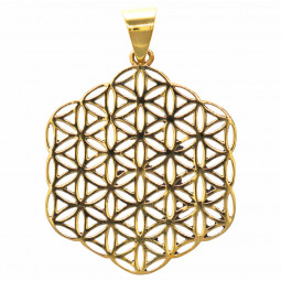 Pendentif Fleur de Vie en Bronze