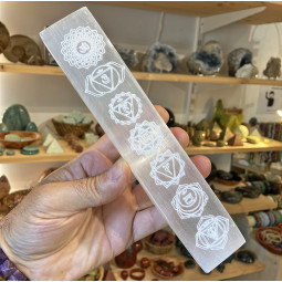 Réglette en Sélénite 7 Chakras