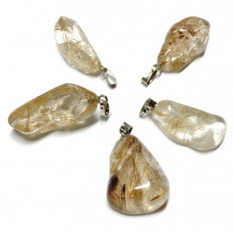 Pendentif en Quartz Rutile