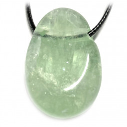 Pendentif Percé en Fluorite Verte