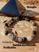 Bracelet Boules en Labradorite & Shungite