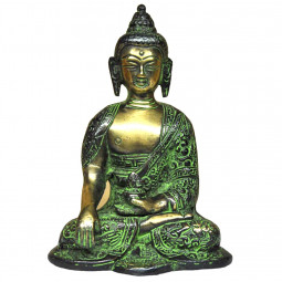 Statuette Bouddha Témoin en Bronze