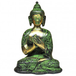Statuette Bouddha Enseignement en Bronze