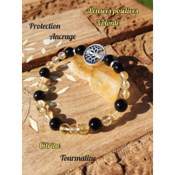 Bracelet en Tourmaline & Citrine