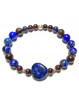 Bracelet Boules en Lapis Lazuli & Grenat