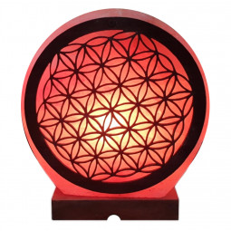 Lampe Fleur de Vie en Sel de l’Himalaya
