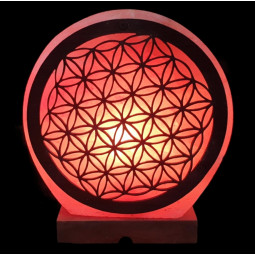 Lampe Fleur de Vie en Sel de l’Himalaya