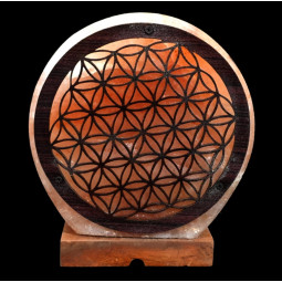 Lampe Fleur de Vie en Sel de l’Himalaya
