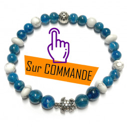 Bracelet Apatite & Howlite Vibrations Cristallines