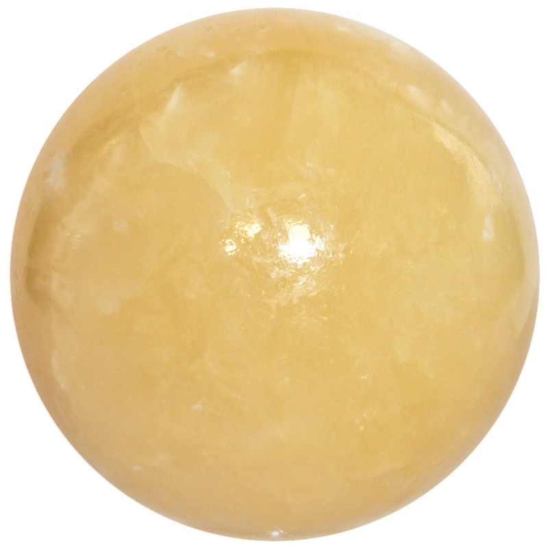 Sphère en Calcite Jaune