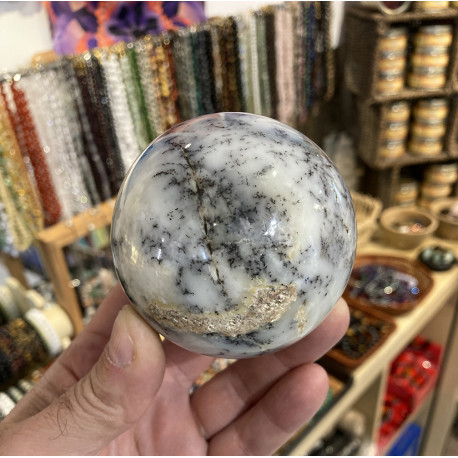 Sphère en Agate Dendrite