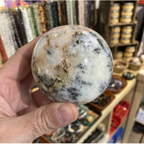 Sphère en Agate Dendrite