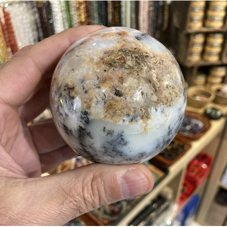 Sphère en Agate Dendrite