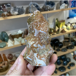 Forme libre Flamme en Jaspe Orbiculaire