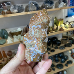 Forme libre Flamme en Jaspe Orbiculaire