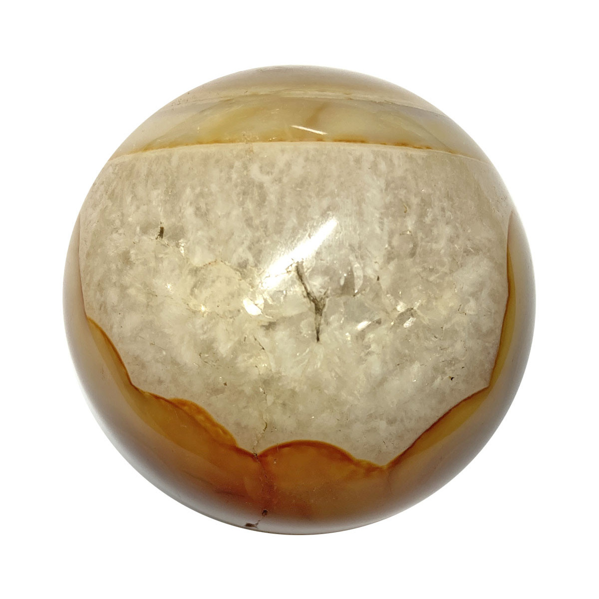 Sphère en Cornaline - 48 mm