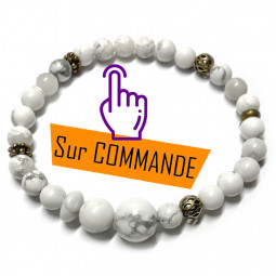 Bracelet Boules Création en Howlite