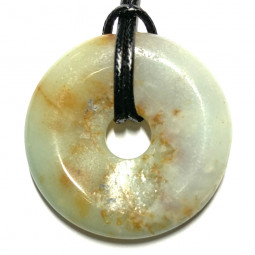 Pendentif Donut en Amazonite - 3 cm